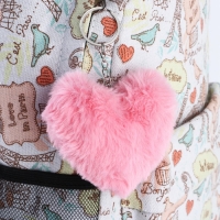 Брелок для ключей пушистик, детский, сердечко &laquo;Моей поLOVEинке&raquo;, 9 х 10 см