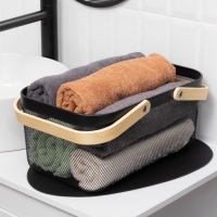 Корзинка универсальная прямоугольная LaDо́m, 40×24.5×18,5 см, чёрный Корзинка универсальная прямоугольная LaDо́m, 40×24.5×18,5 см, чёрный