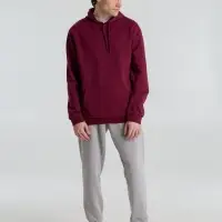 Толстовка с капюшоном унисекс Hoodie, бордовая, размер S Толстовка с капюшоном унисекс Hoodie, бордовая, размер S