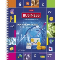 Тетрадь 80 листов в клетку на гребне "Монополия", обложка мелованный картон, блок офсет 65г/м&sup2;, 4 вида