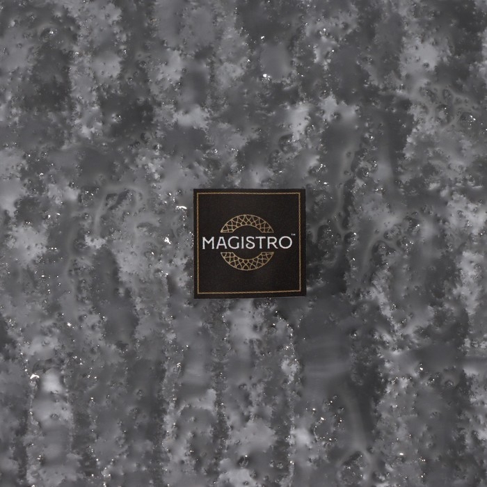 Блюдо стеклянное сервировочное Magistro «Нофис», 32,5×18×2,5 см, цвет серый Блюдо стеклянное сервировочное Magistro «Нофис», 32,5×18×2,5 см, цвет серый