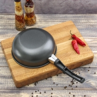 Ковш Promo, 900 мл, d=16 см, бакелитовая ручка, антипригарное покрытие, цвет серый Ковш Promo, 900 мл, d=16 см, бакелитовая ручка, антипригарное покрытие, цвет серый