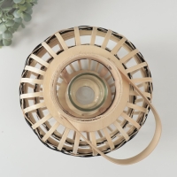 Подсвечник бамбук "Фонарик. Вертикаль" 32,5х23,5х23,5 см