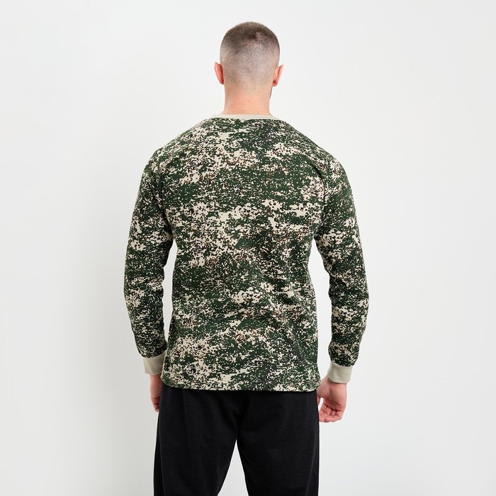 Лонгслив мужской, цвет зелёный камуфляж/пиксель МИКС, размер 54 Лонгслив мужской, цвет зелёный камуфляж/пиксель МИКС, размер 54