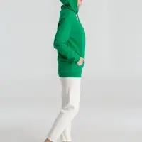 Толстовка с капюшоном унисекс Hoodie, зеленая, размер S