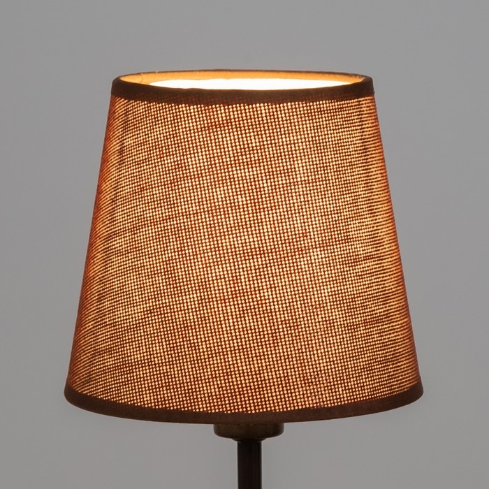 Абажур E14 кофе 15х15х13 см Абажур E14 кофе 15х15х13 см