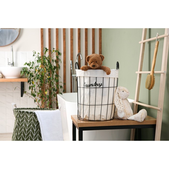 Корзина для белья Доляна &laquo;Лофт&raquo;, 35&times;40 см