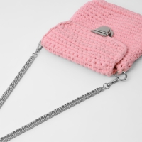 Цепочка для сумки, с карабинами, металлическая, плоская, плотное плетение, 15 × 10 мм, 60 см, цвет серебряный Цепочка для сумки, с карабинами, металлическая, плоская, плотное плетение, 15 × 10 мм, 60 см, цвет серебряный