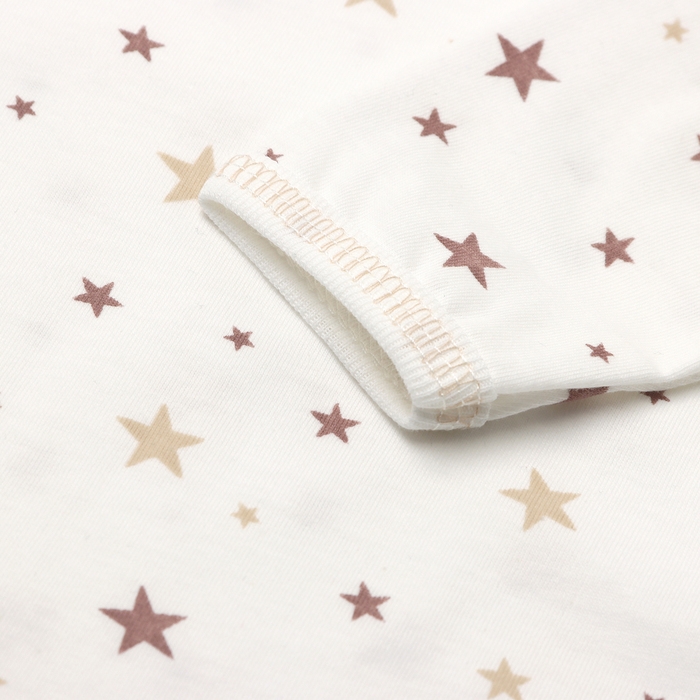 Боди детское с длинным рукавом, цвет белый/звезды, рост 68 Боди детское с длинным рукавом, цвет белый/звезды, рост 68