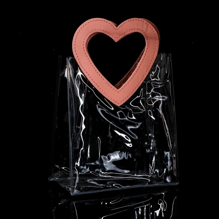 Пакет подарочный из ПВХ Розовый 20Х18Х10 см Пакет подарочный из ПВХ Розовый 20Х18Х10 см