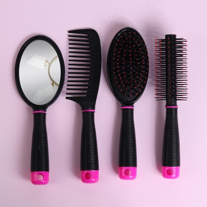 Набор парикмахерский, 4 предмета, цвет МИКС Набор парикмахерский, 4 предмета, цвет МИКС