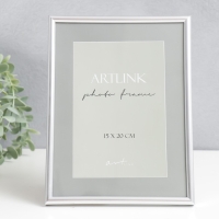 Фоторамка пластик "Decoline" 15х20 см, серебро Фоторамка пластик "Decoline" 15х20 см, серебро