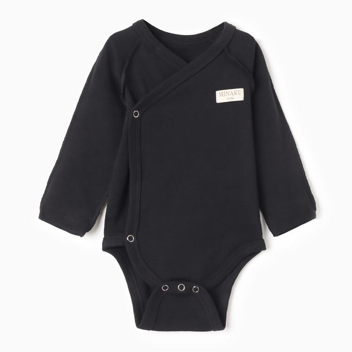 Боди детский MINAKU цвет черный, рост 86-92см