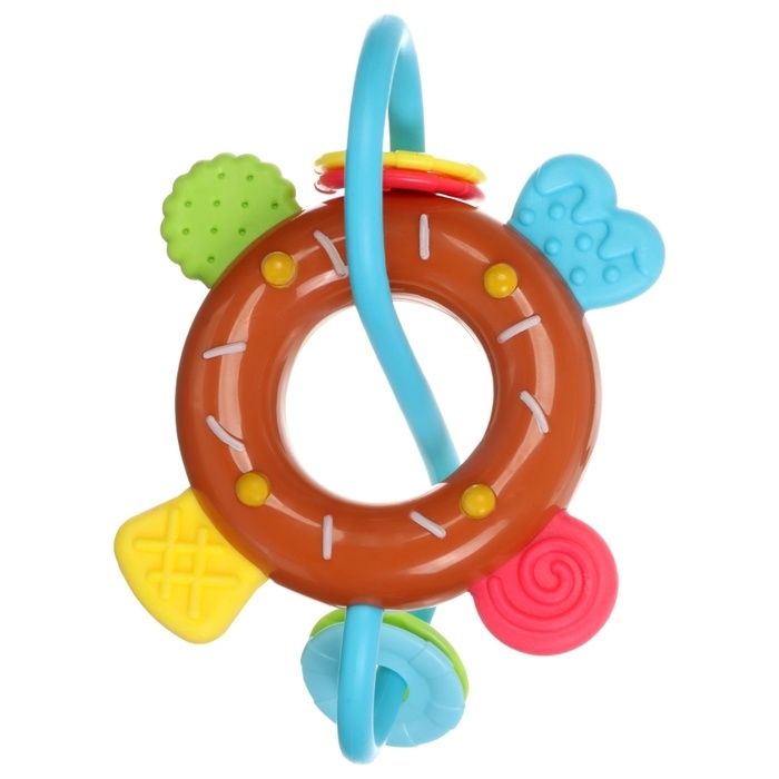 Погремушка &laquo;Сладости: Пончик&raquo;, цвет МИКС, Крошка Я