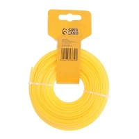 Леска для триммера ТУНДРА, сечение квадрат, d=3 мм, 50 м, нейлон Леска для триммера ТУНДРА, сечение квадрат, d=3 мм, 50 м, нейлон