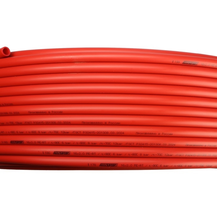 Труба из полиэтилена, PE-RT, d=16х2 мм, бухта 200 м, для теплого пола