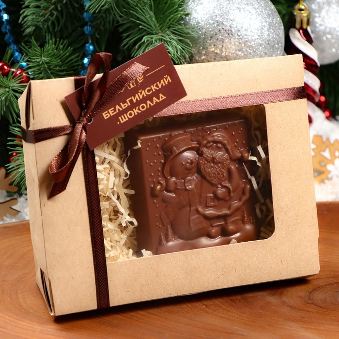 Шоколадная фигурка &laquo;Дед Мороз и Снеговик&raquo;, 80 г