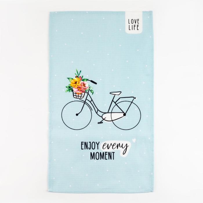 Полотенце кухонное Доляна LoveLife 35х60 см, 100% хлопок, 160г/м2