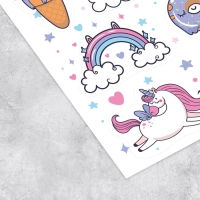 Наклейки детские в стикербуке &laquo;Единороги&raquo;, 8 листов, 12 х 18 см