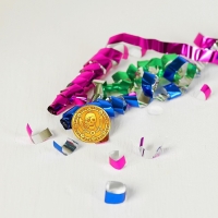 Хлопушка пневматическая &laquo;Пиратская&raquo;, фанты, серпантин, фольга, 30 см