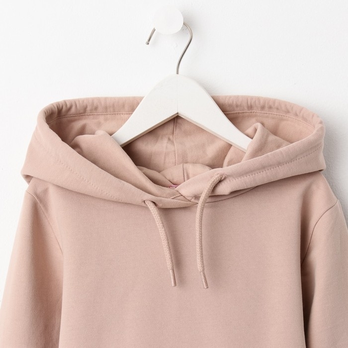 Толстовка для девочки, цвет капучино, рост 128 см