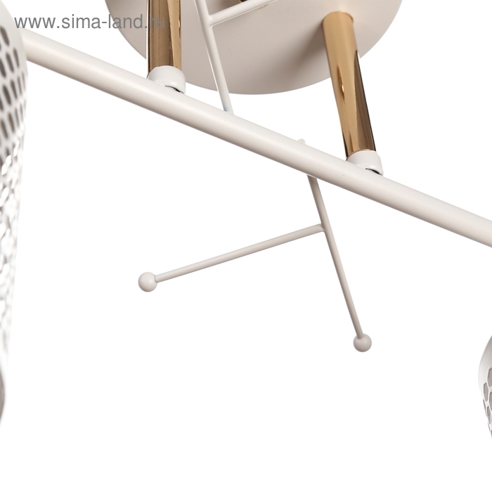 Люстра ГАЛЛОП 650521 2хE27 60Вт золото/белый 40х18х20 см