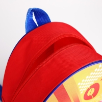 Рюкзак детский для мальчика &laquo;Крутая машина&raquo;, 23х20,5 см см, отдел на молнии, цвет красный