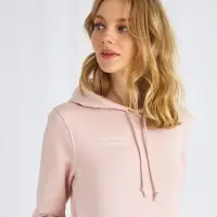 Худи с вышивкой женское &laquo;Крошка&raquo;, розовое, размер XS