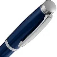 Ручка шариковая Letra Chrome, глянцевая, темно-синяя Ручка шариковая Letra Chrome, глянцевая, темно-синяя