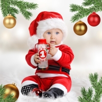 Бутылочка для кормления «Мой 1 Новый год», классическое горло, 250 мл., от 3 мес., цилиндр, подарочная упаковка, с ручками Бутылочка для кормления «Мой 1 Новый год», классическое горло, 250 мл., от 3 мес., цилиндр, подарочная упаковка, с ручками