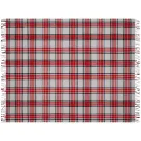 Плед «Валдай», бежевый с красным и синим Плед «Валдай», бежевый с красным и синим