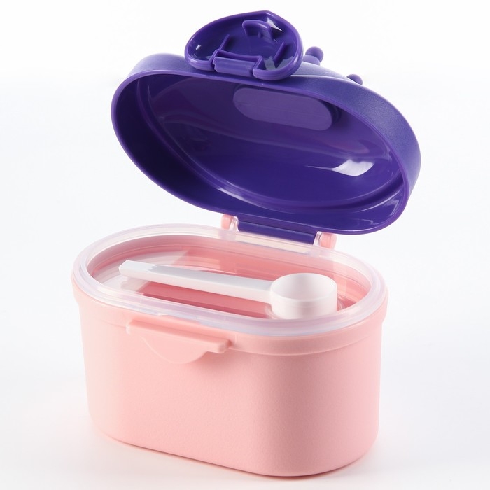 Контейнер для хранения детского питания &laquo;Корона&raquo;, 400 мл., малый, цвет розовый