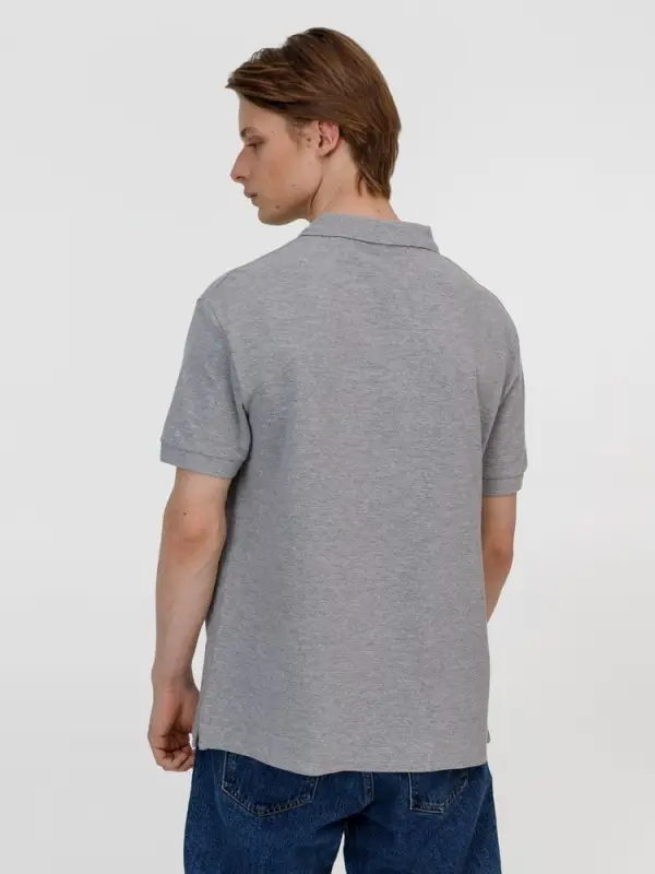 Рубашка поло унисекс Pacific, серый меланж, размер XL