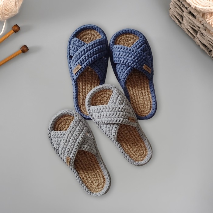 Трикотажная пряжа вторичная 90% хлопок,10% п/э, 100м/450&plusmn;50 гр (ультрамарин) МИКС