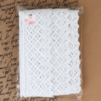 Кружево вязаное, 80 мм × 10 ± 1 м, цвет белый Кружево вязаное, 80 мм × 10 ± 1 м, цвет белый