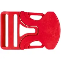 Застежка-пряжка односторонняя Triden, красный