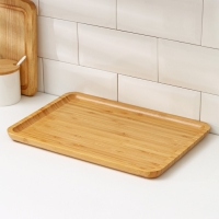 Блюдо для подачи Доляна Striata, прямоугольное, 36&times;25 см, бамбук