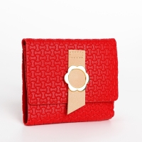 Кошелёк женский на кнопке, цвет красный Кошелёк женский на кнопке, цвет красный