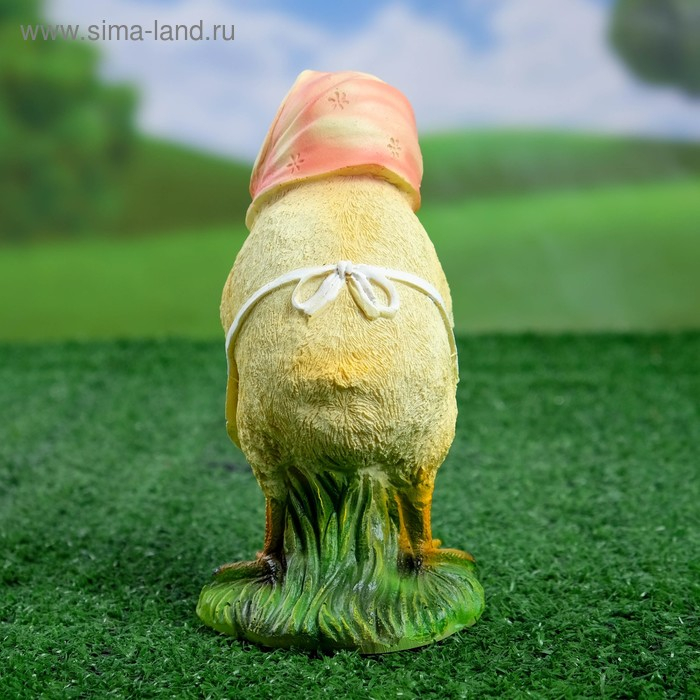 Садовая фигура Садовая фигура "Цыпа-хозяюшка" 8х10х17см