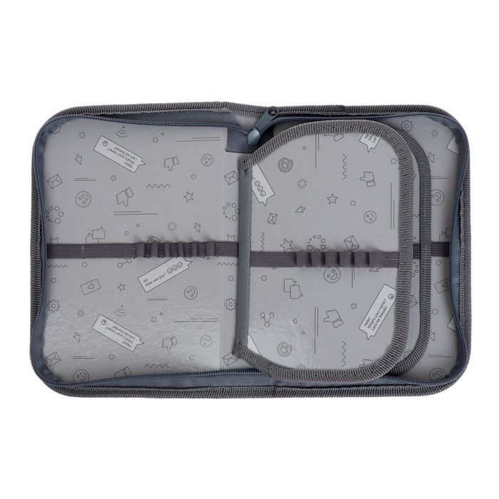 Пенал 3 секции, вкладка внутри, 140 х 210 х 40 мм, тканевый, Calligrata TOP Block Пенал 3 секции, вкладка внутри, 140 х 210 х 40 мм, тканевый, Calligrata TOP Block "Авокадо"