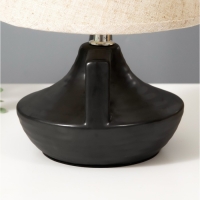 Настольная лампа "Амето" Е27 40Вт черный 20х20х29 см RISALUX Настольная лампа "Амето" Е27 40Вт черный 20х20х29 см RISALUX