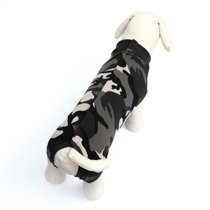 Попона послеоперационная, хлопок, размер L (ДС 41, ОГ 46-58 см, вес 15-30 кг), камуфляж