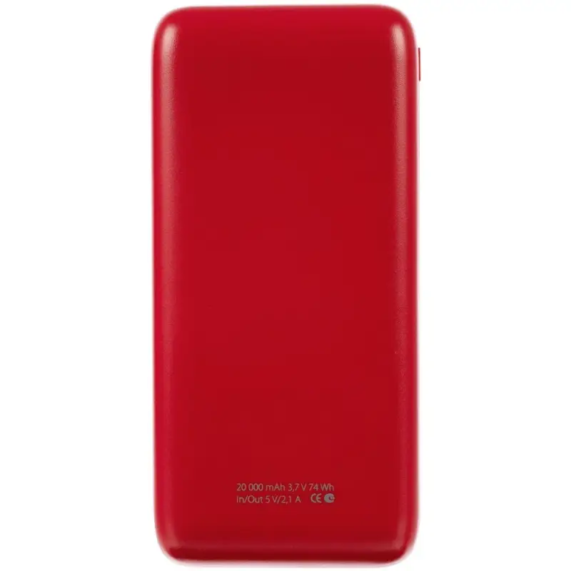 Внешний аккумулятор Gamechanger 20000 мАч, красный Внешний аккумулятор Gamechanger 20000 мАч, красный
