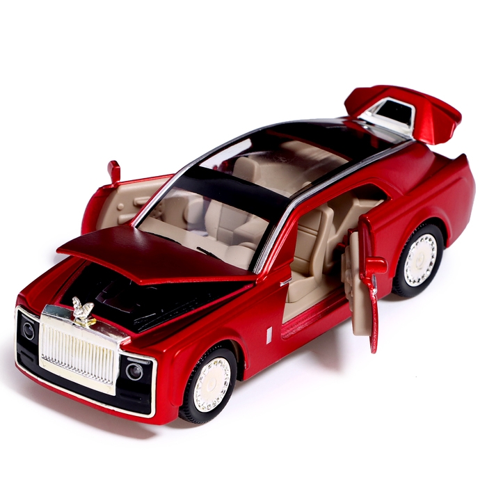 Машина металлическая «Люкс», свет, звук, открываются двери, капот, инерция, цвет МИКС Машина металлическая «Люкс», свет, звук, открываются двери, капот, инерция, цвет МИКС