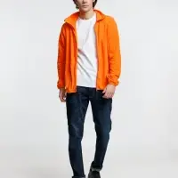 Куртка флисовая унисекс Fliska, оранжевая, размер XS/S