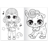 Раскраска «Стильные девчонки», 68 стр., формат А4 Раскраска «Стильные девчонки», 68 стр., формат А4