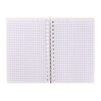 Записная книжка А6, 80 листов на гребне METALLIC, обложка бумвинил, золото