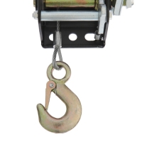 Лебедка ручная барабанная тяговая ТУНДРА, 800 кг, металлический трос 8 метров Лебедка ручная барабанная тяговая ТУНДРА, 800 кг, металлический трос 8 метров