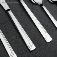 Набор столовый &laquo;Аппетит&raquo;, толщина 2 мм, декоративная коробка, 30 предметов, цвет серебряный