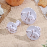 Набор плунжеров кондитерских Доляна &laquo;Птица&raquo;, 3 шт, 4,5&times;5 см